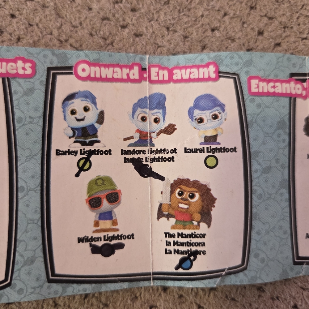 Disney Doorables Series 12 Pixel Perfect!  Lot Of 4. Ultra Rare Manticor  Onward - Picture 11 of 12